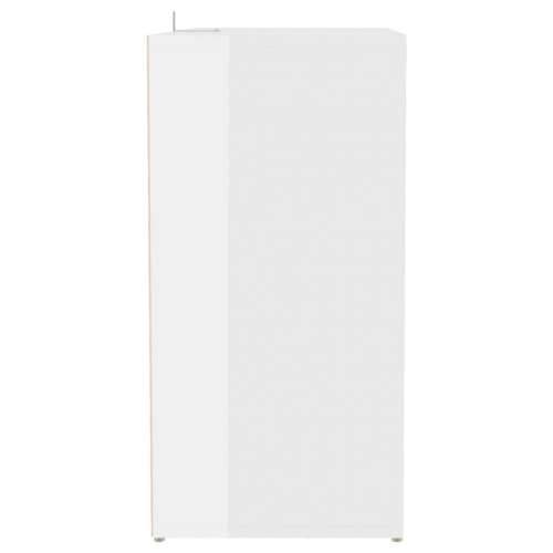 Ormarić za cipele sjajni bijeli 60x35x70 cm konstruirano drvo - Visoko sjajno bijela 60 x 35 x 70 cm 1 shoe cabinet with door Cijena