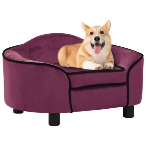 Sofa za pse bordo 67 x 47 x 36 cm plišana Cijena