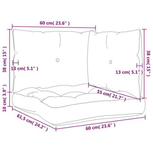 Jastuci za palete 3 kom jarkozeleni od tkanine Cijena