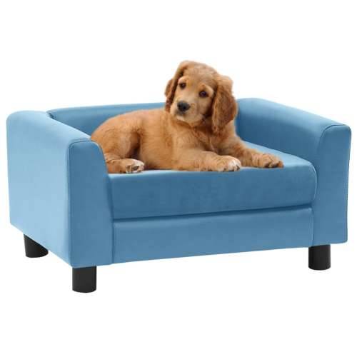 Sofa za pse s jastukom tirkizna 60x43x30 cm pliš i umjetna koža Cijena