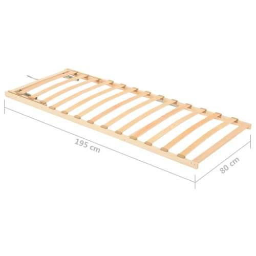 Podnica za krevet s 13 letvica podesivo uzglavlje 80 x 200 cm - 80 x 200 cm Podešavanje naslona za glavu (ručno) Cijena