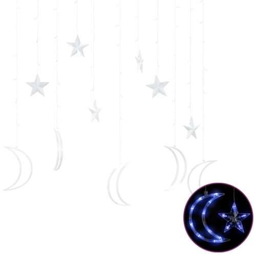 Vilinska svjetla zvijezde i mjeseci s daljinskim 138 LED plava Cijena