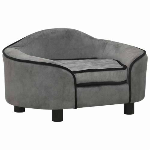 Sofa za pse siva 67 x 47 x 36 cm plišana - Siva Cijena