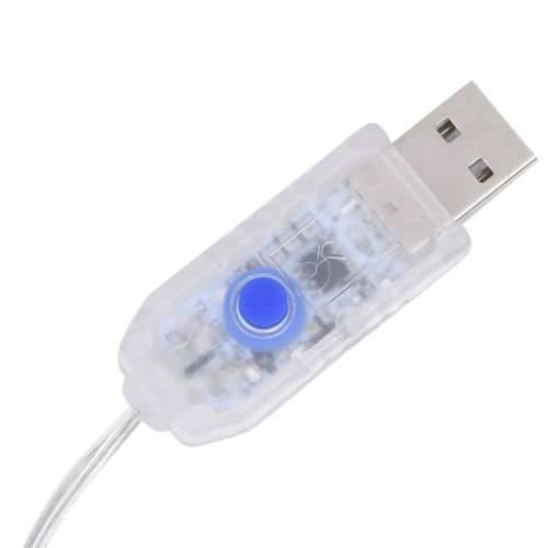 LED vilinska zavjesa 200 LED tople bijele 8 funkcija - Topla bijela 200 1 Cijena