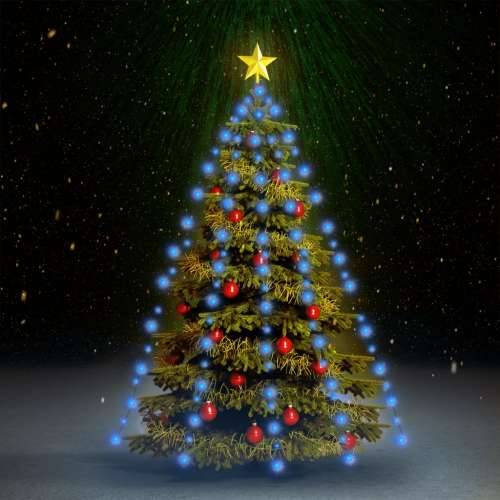 Mrežasta svjetla za božićno drvce 150 LED plava 150 cm Cijena