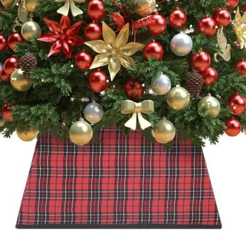 Podloga za božićno drvce crveno-crna 48 x 48 x 25 cm