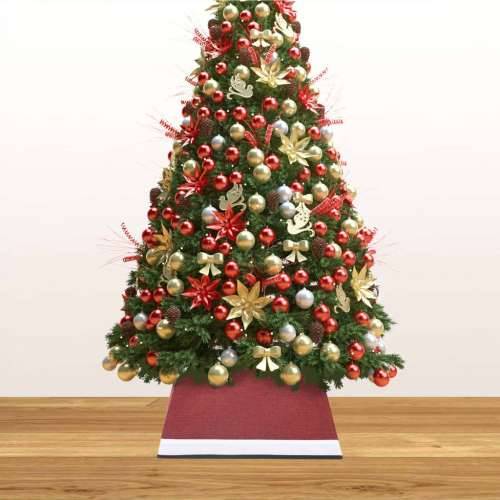 Podloga za božićno drvce crveno-bijela 48 x 48 x 25 cm Cijena