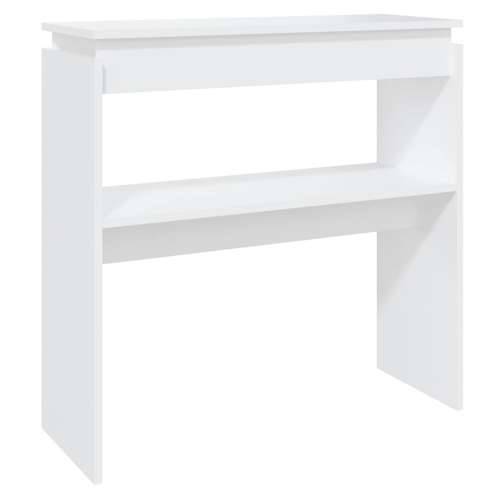 Konzolni stol bijeli 80 x 30 x 80 cm od konstruiranog drva - Bijela 1 80 cm Cijena