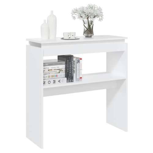 Konzolni stol bijeli 80 x 30 x 80 cm od konstruiranog drva - Bijela 1 80 cm Cijena