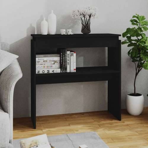 Konzolni stol crni 80 x 30 x 80 cm od konstruiranog drva - Crna 1 80 cm Cijena