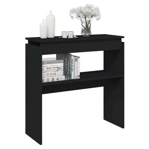 Konzolni stol crni 80 x 30 x 80 cm od konstruiranog drva - Crna 1 80 cm Cijena