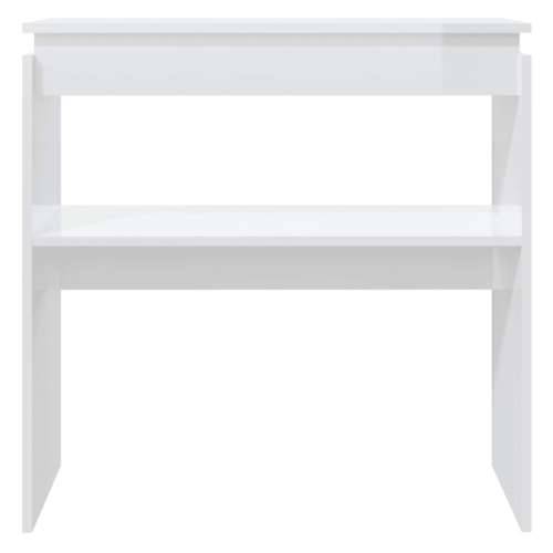 Konzolni stol visoki sjaj bijeli 80x30x80 cm konstruirano drvo - Visoko sjajno bijela 1 80 cm Cijena