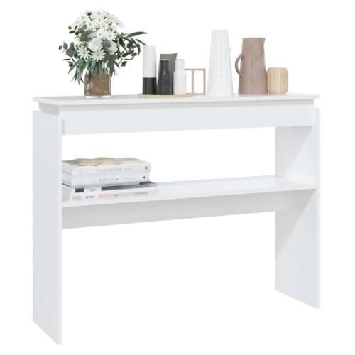 Konzolni stol bijeli 102 x 30 x 80 cm od konstruiranog drva - Bijela 1 102 cm Cijena
