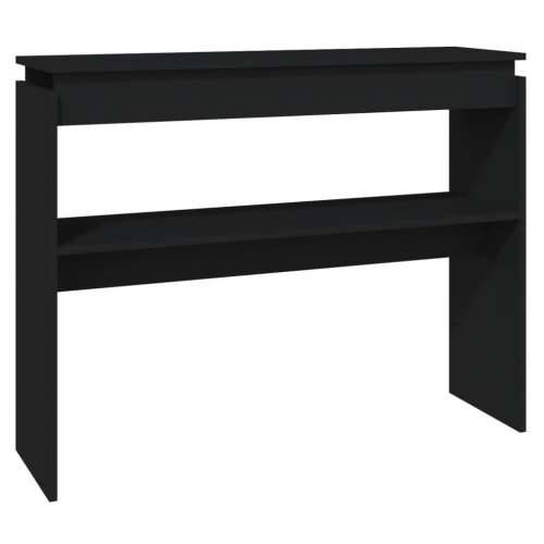 Konzolni stol crni 102 x 30 x 80 cm od konstruiranog drva - Crna 1 102 cm Cijena