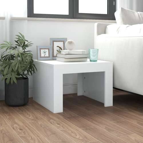 Stolić za kavu bijeli 50 x 50 x 35 cm od konstruiranog drva - Bijela 50 x 50 x 35 cm 1 Cijena