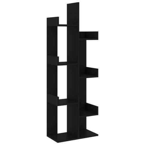 Ormarić za knjige crni 48 x 25,5 x 140 cm konstruirano drvo - Crna 1 48 cm Cijena