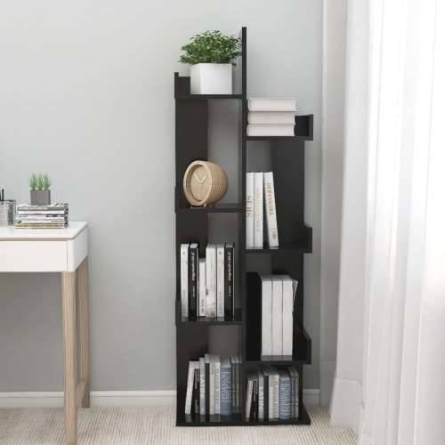 Ormarić za knjige crni 48 x 25,5 x 140 cm konstruirano drvo - Crna 1 48 cm Cijena