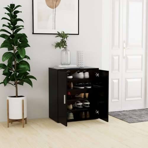 Ormarić za cipele crni 60 x 35 x 70 cm od konstruiranog drva - Crna 60 x 35 x 70 cm 1 shoe cabinet with door Cijena