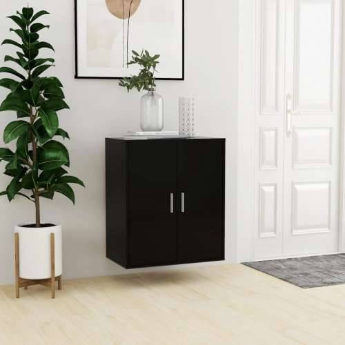 Ormarić za cipele crni 60 x 35 x 70 cm od konstruiranog drva - Crna 60 x 35 x 70 cm 1 shoe cabinet with door Cijena