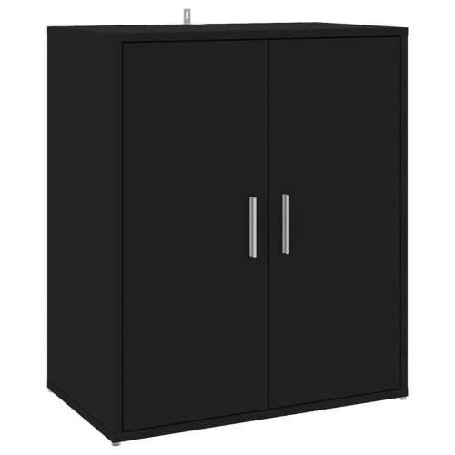 Ormarić za cipele crni 60 x 35 x 70 cm od konstruiranog drva - Crna 60 x 35 x 70 cm 1 shoe cabinet with door Cijena