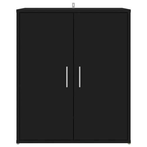 Ormarić za cipele crni 60 x 35 x 70 cm od konstruiranog drva - Crna 60 x 35 x 70 cm 1 shoe cabinet with door Cijena