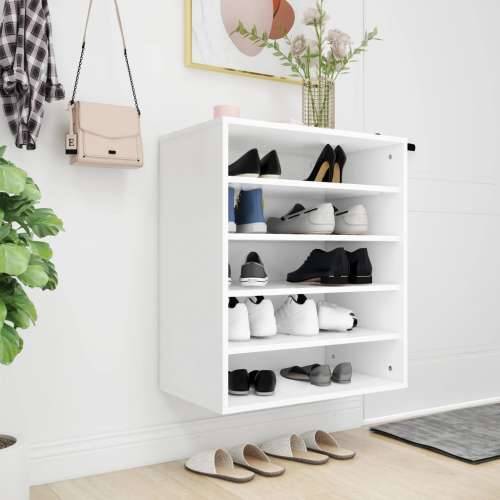 Ormarić za cipele bijeli 60 x 35 x 70 cm konstruirano drvo - Bijela 60 x 35 x 70 cm 1 shoe cabinet without door Cijena