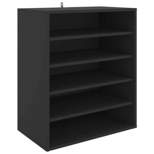 Ormarić za cipele crni 60 x 35 x 70 cm od konstruiranog drva - Crna 60 x 35 x 70 cm 1 shoe cabinet without door Cijena