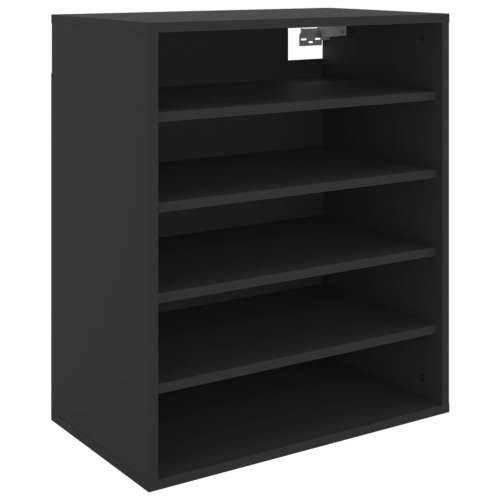 Ormarić za cipele crni 60 x 35 x 70 cm od konstruiranog drva - Crna 60 x 35 x 70 cm 1 shoe cabinet without door Cijena