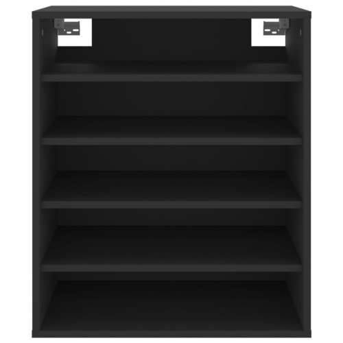 Ormarić za cipele crni 60 x 35 x 70 cm od konstruiranog drva - Crna 60 x 35 x 70 cm 1 shoe cabinet without door Cijena