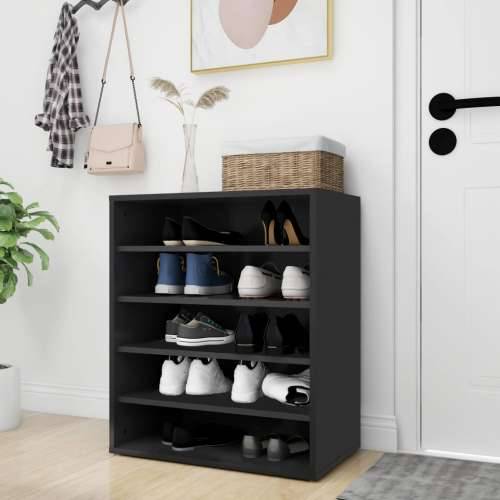 Ormarić za cipele crni 60 x 35 x 70 cm od konstruiranog drva - Crna 60 x 35 x 70 cm 1 shoe cabinet without door Cijena