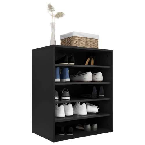Ormarić za cipele crni 60 x 35 x 70 cm od konstruiranog drva - Crna 60 x 35 x 70 cm 1 shoe cabinet without door Cijena