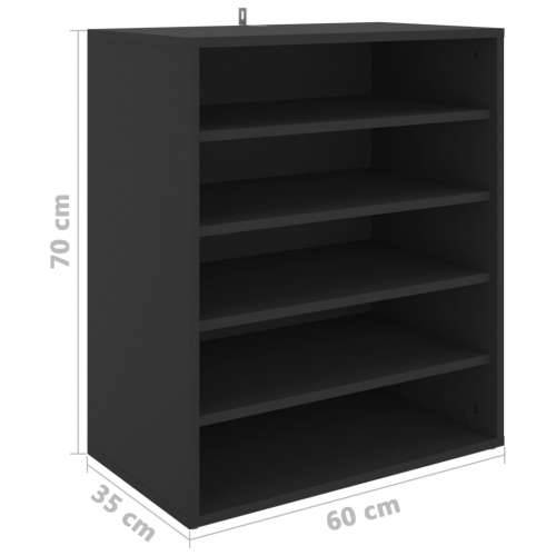 Ormarić za cipele crni 60 x 35 x 70 cm od konstruiranog drva - Crna 60 x 35 x 70 cm 1 shoe cabinet without door Cijena