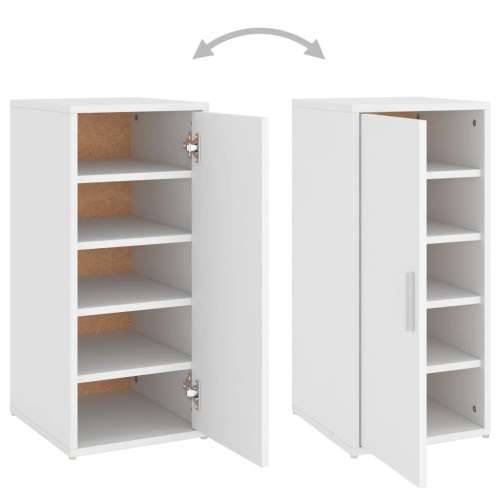 Ormarić za cipele bijeli 32 x 35 x 70 cm konstruirano drvo - Bijela 31.5 x 35 x 70 cm 1 shoe cabinet with door Cijena