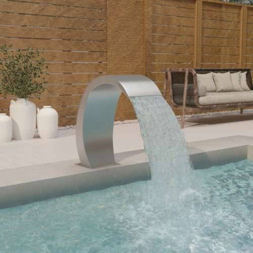 Fontana za bazen LED 22 x 60 x 70 cm od nehrđajućeg čelika 304 Cijena