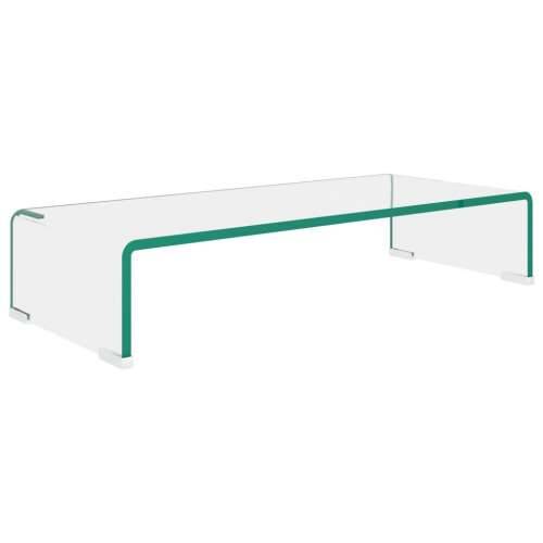 Stalak za TV /Monitor Prozirno Staklo 60x25x11 cm - *Transparent*an 60 x 25 x 11 cm 1 Cijena