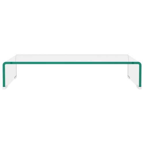 Stalak za TV /Monitor Prozirno Staklo 60x25x11 cm - *Transparent*an 60 x 25 x 11 cm 1 Cijena