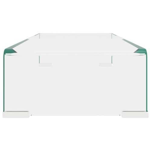 Stalak za TV /Monitor Prozirno Staklo 60x25x11 cm - *Transparent*an 60 x 25 x 11 cm 1 Cijena