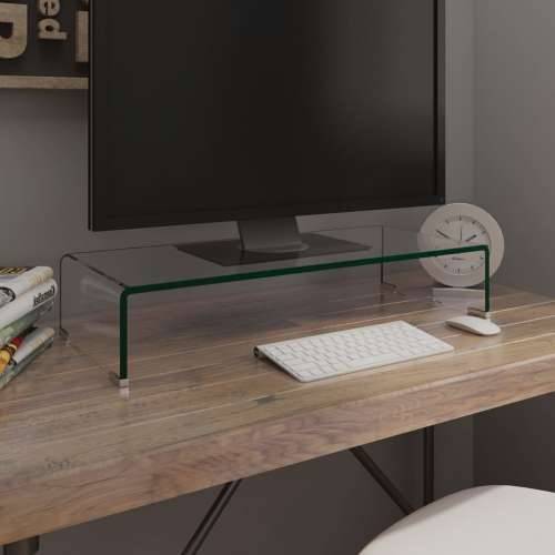 Stalak za TV /Monitor Prozirno Staklo 70x30x13 cm - *Transparent*an 70 x 30 x 13 cm 1 Cijena