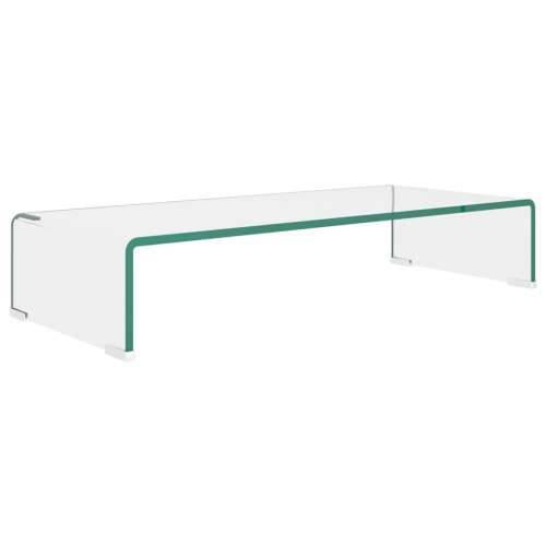 Stalak za TV /Monitor Prozirno Staklo 70x30x13 cm - *Transparent*an 70 x 30 x 13 cm 1 Cijena