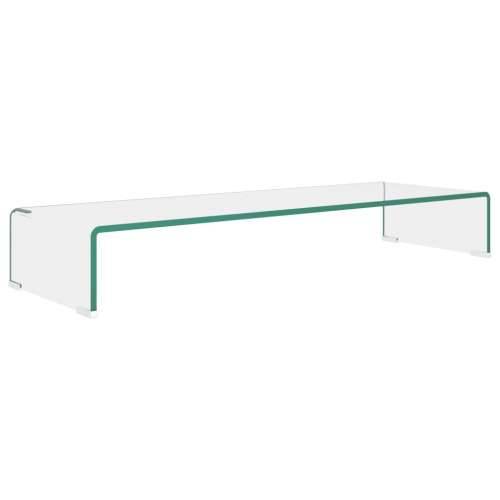 Stalak za TV /Monitor Prozirno Staklo 90x30x13 cm - *Transparent*an 90 x 30 x 13 cm 1 Cijena