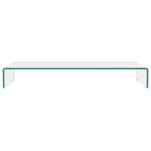 Stalak za TV /Monitor Prozirno Staklo 90x30x13 cm - *Transparent*an 90 x 30 x 13 cm 1 Cijena