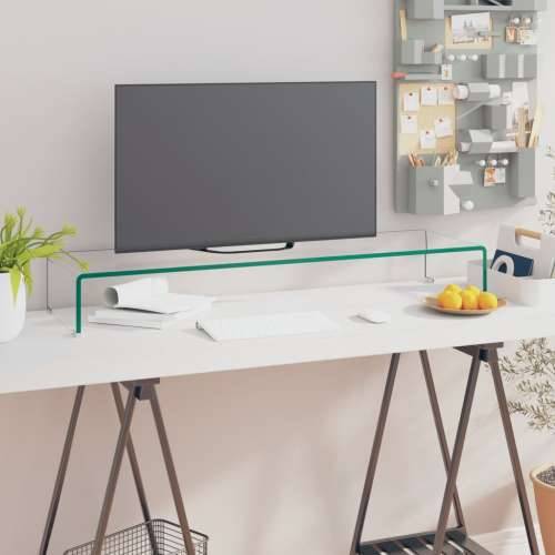 Stalak za TV /Monitor Prozirno Staklo 100x30x13 cm - *Transparent*an 100 x 30 x 13 cm 1 Cijena