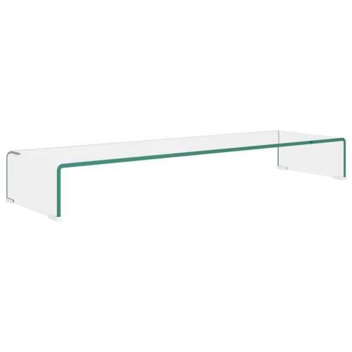 Stalak za TV /Monitor Prozirno Staklo 100x30x13 cm - *Transparent*an 100 x 30 x 13 cm 1 Cijena