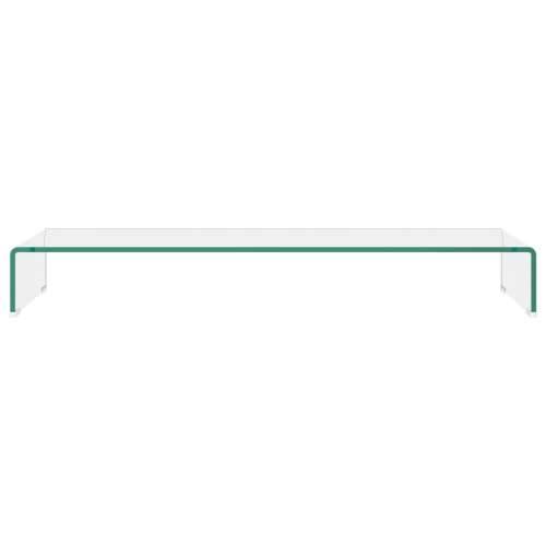 Stalak za TV /Monitor Prozirno Staklo 100x30x13 cm - *Transparent*an 100 x 30 x 13 cm 1 Cijena