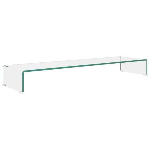Stalak za TV /Monitor Prozirno Staklo 110x30x13 cm - *Transparent*an 110 x 30 x 13 cm 1 Cijena