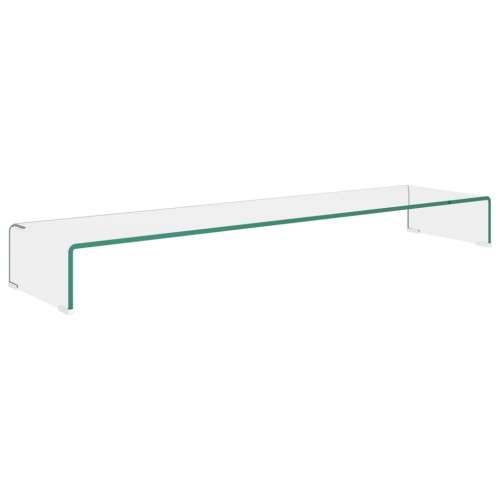 Stalak za TV /Monitor Prozirno Staklo 120x30x13 cm - *Transparent*an 120 x 30 x 13 cm 1 Cijena
