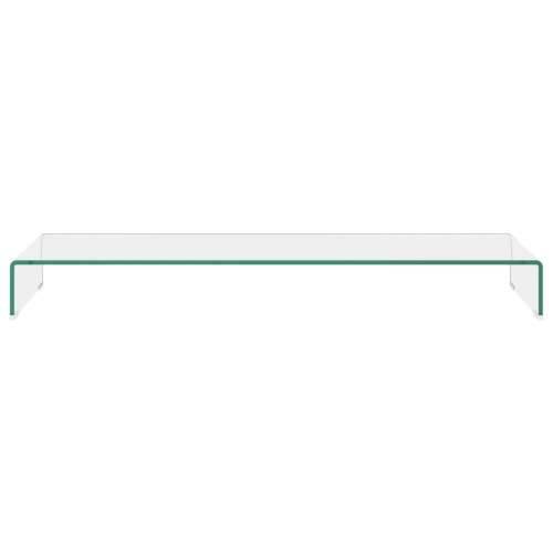 Stalak za TV /Monitor Prozirno Staklo 120x30x13 cm - *Transparent*an 120 x 30 x 13 cm 1 Cijena