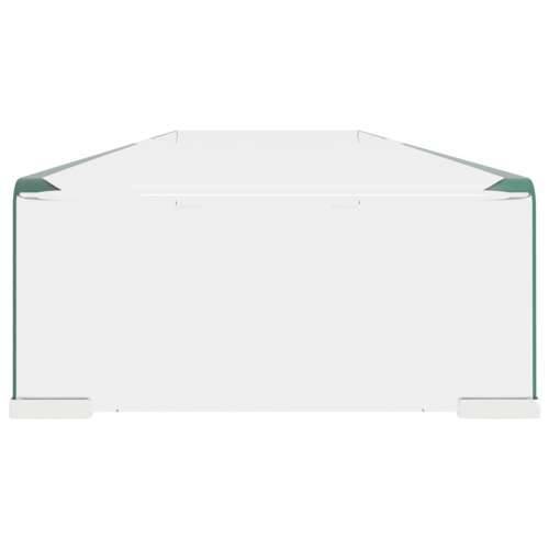 Stalak za TV /Monitor Prozirno Staklo 120x30x13 cm - *Transparent*an 120 x 30 x 13 cm 1 Cijena