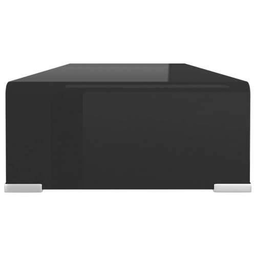 Stalak za TV/Monitor Stakleni Crni 70x30x13 cm - Crna 70 x 30 x 13 cm 1 Cijena