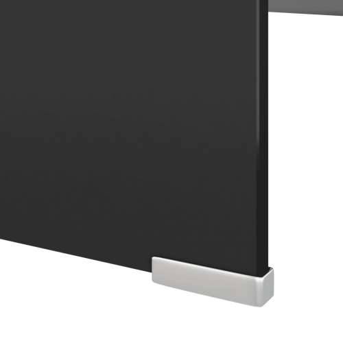Stalak za TV /Monitor Staklo Crna boja 120x30x13 cm - Crna 120 x 30 x 13 cm 1 Cijena